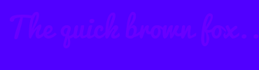 Image with Font Color 6700FF and Background Color 5000FF